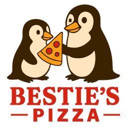 Besties Pizza logo.